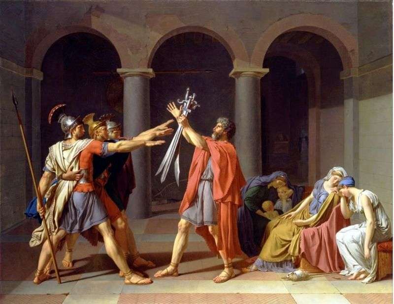 Oath of Horace by Jacques Louis David