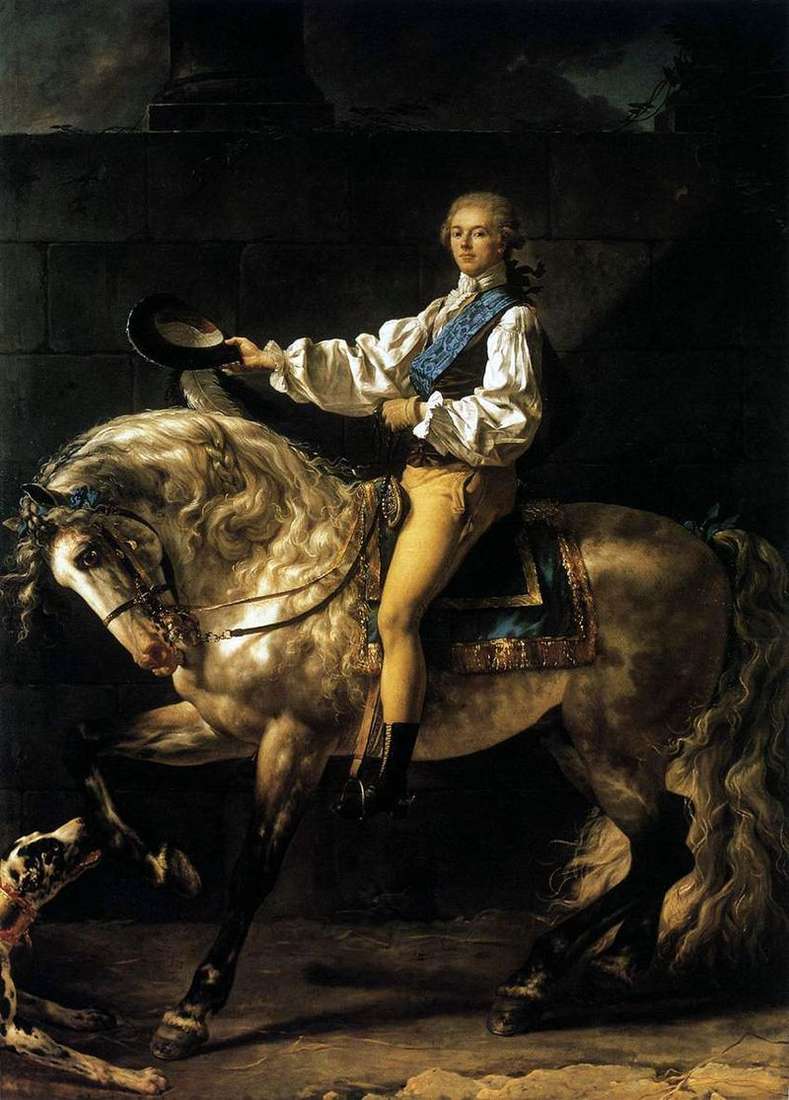 Prince Potocki by Jacques Louis David
