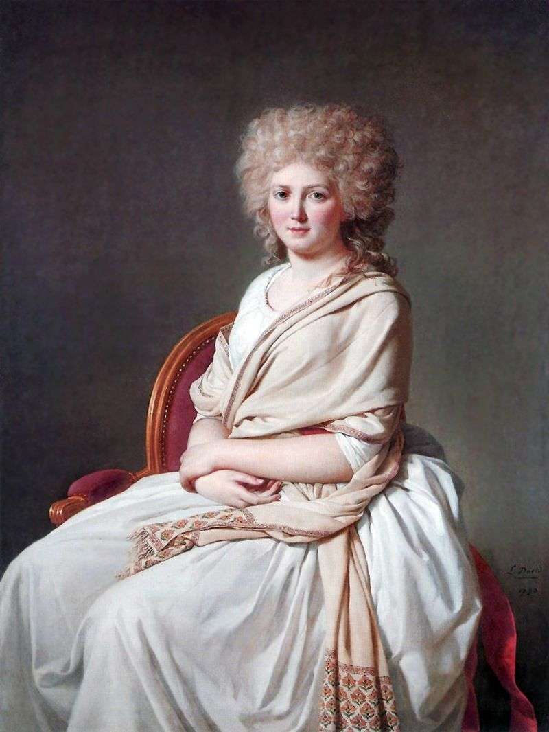 Contessa de Sorsi Anna Marie Feljien by Jacques Louis David