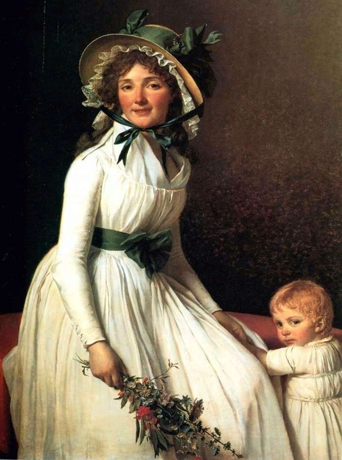 Portrait of Madame Emilia Serizia by Jacques Louis David