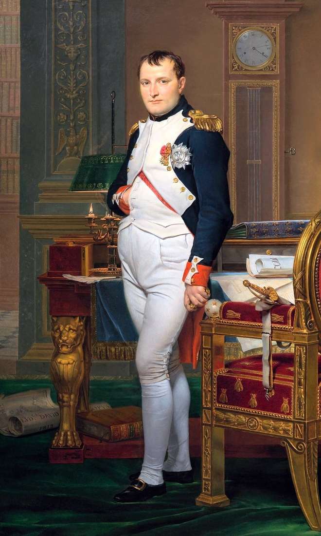 Portrait of Napoleon in the Imperial Study by Jacques Louis David