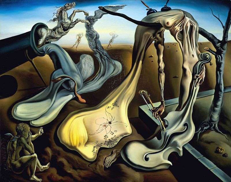 Evening spider promises hope by Salvador Dali
