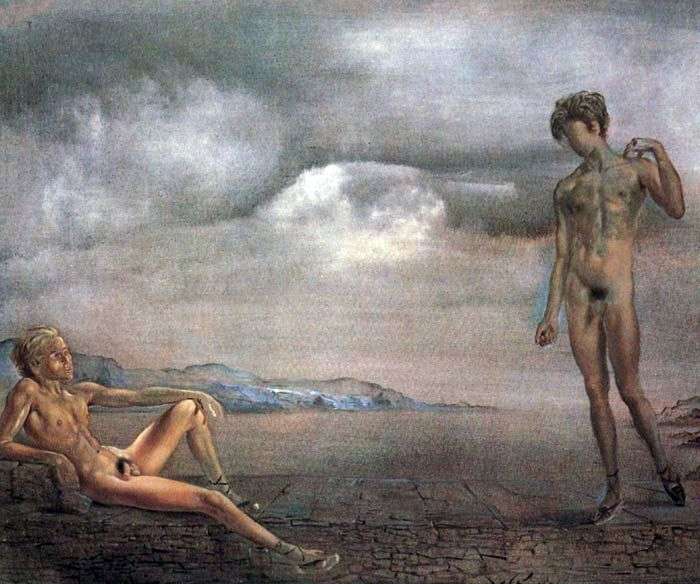 Two adolescents by Salvador Dali