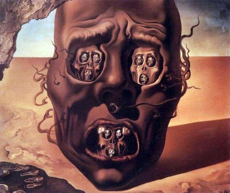 The face of the war by Salvador Dali