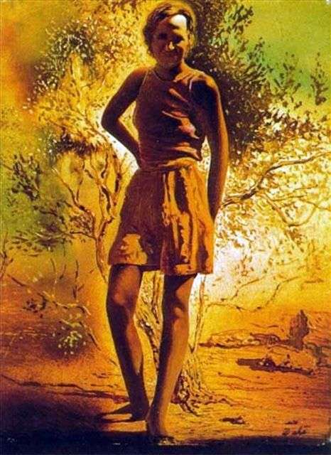 Portrait of Galya on a summer day by Salvador Dali