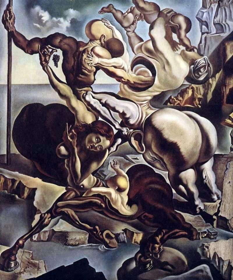 Family of marsupial centaurs by Salvador Dali
