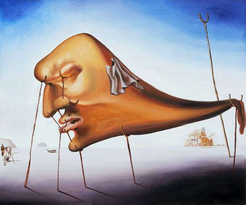 Sleep (Sleeping) by Salvador Dali