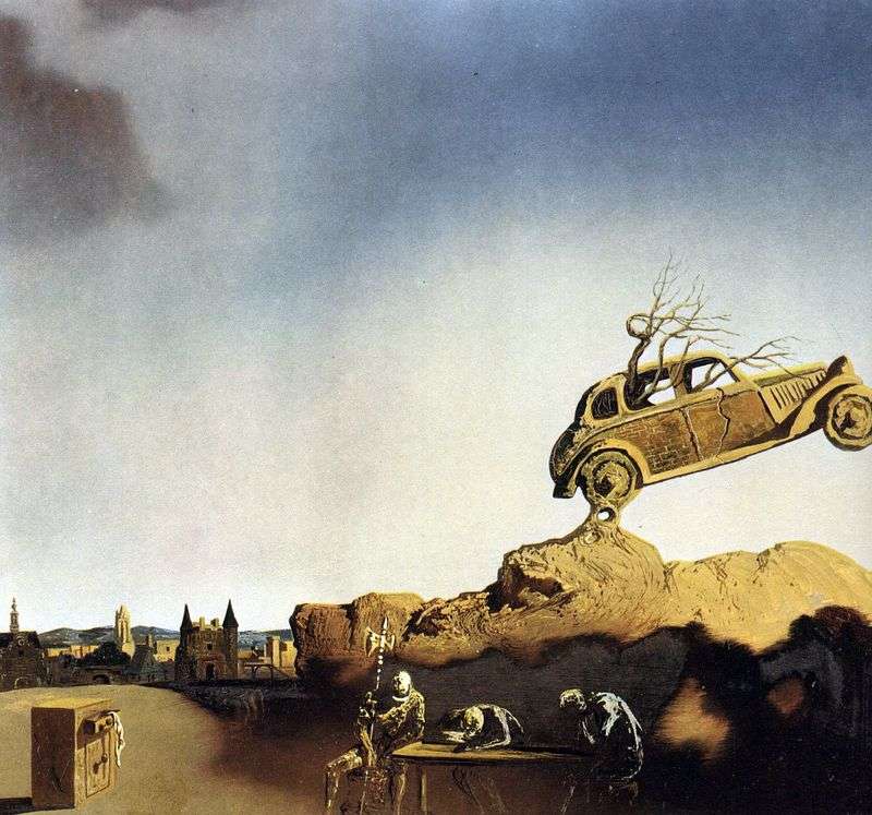 The phenomenon of the city of Delft by Salvador Dali