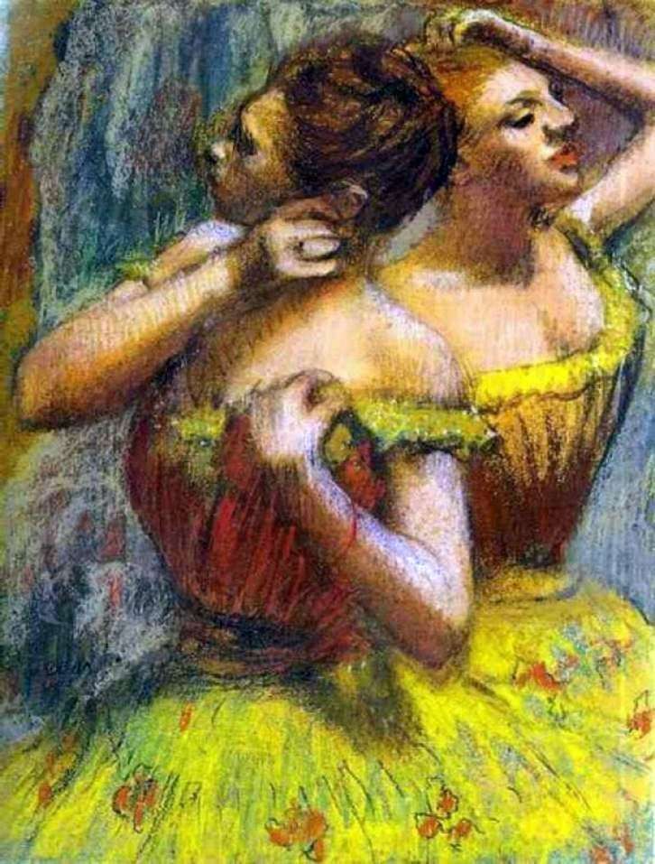 Two dancers by Edgar Degas