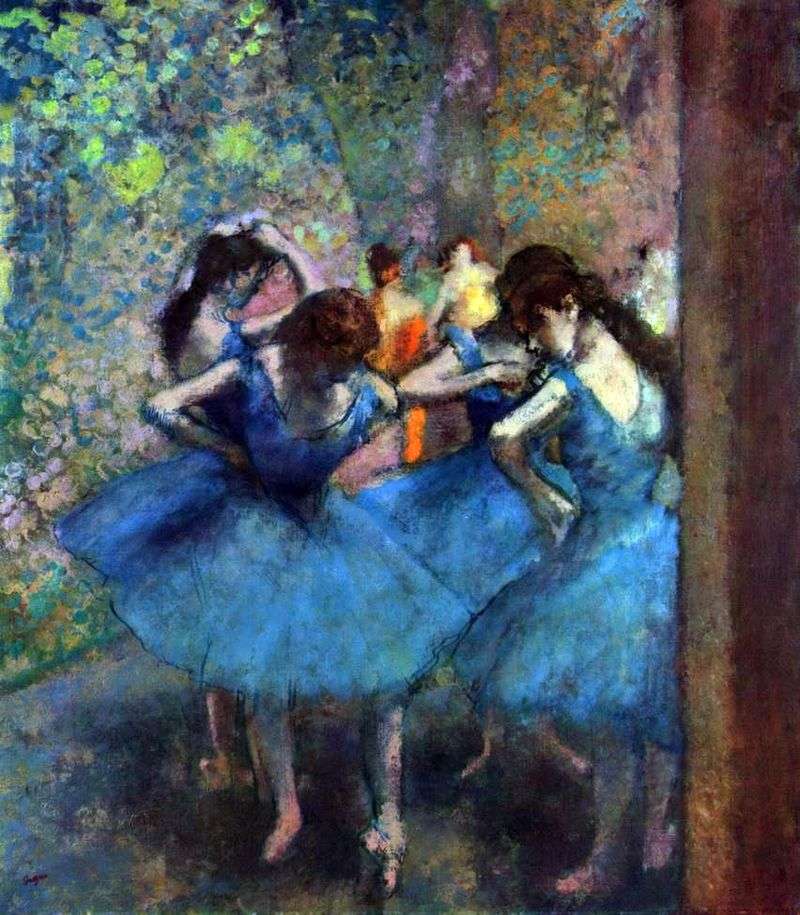 Dancers at rehearsals by Edgar Degas