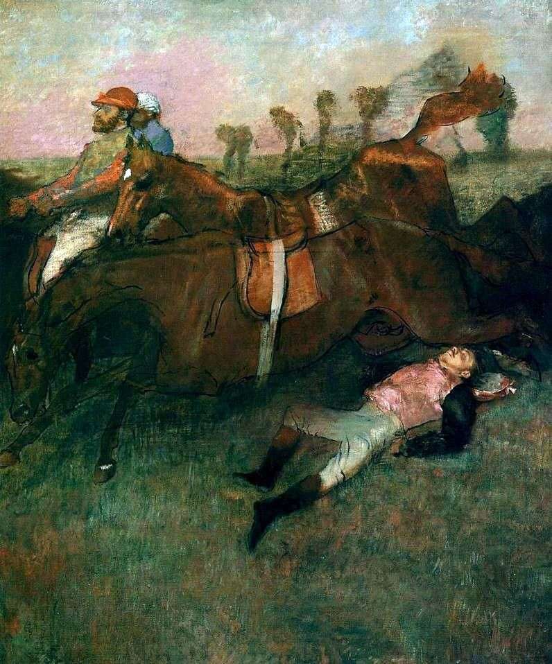 The Fallen Jockey by Edgar Degas