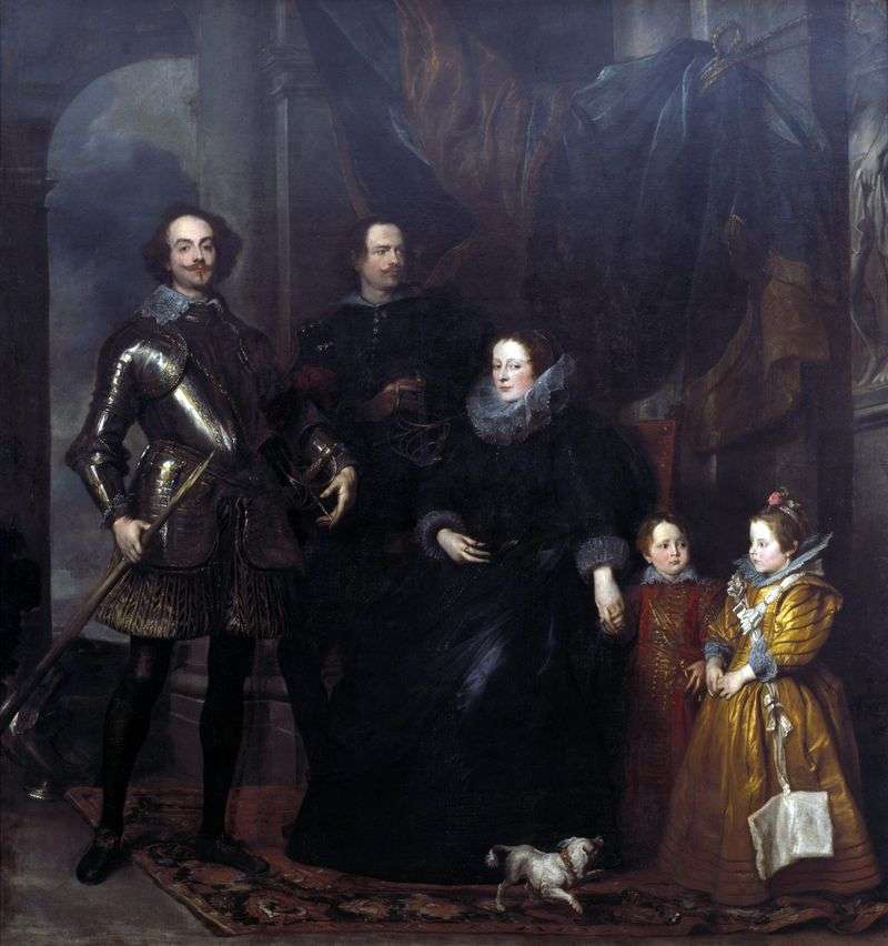 Portrait of the Lomellini family by Anthony Van Dyck