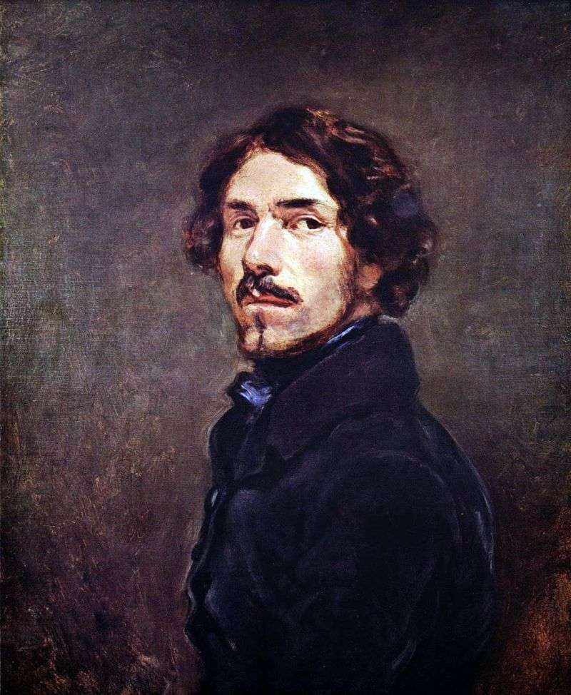Self portrait by Eugene Delacroix