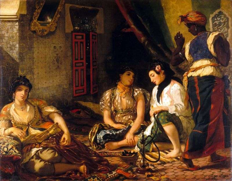Algerian women in their chambers by Eugene Delacroix
