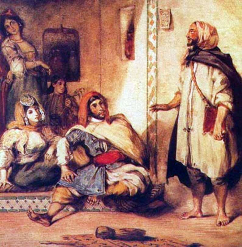 Moroccan family by Eugene Delacroix