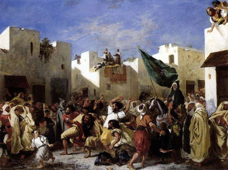 Fanatics in Tangier by Eugene Delacroix