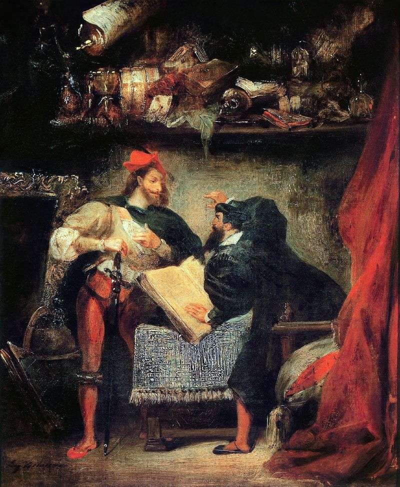 Faust and Mephistopheles by Eugene Delacroix