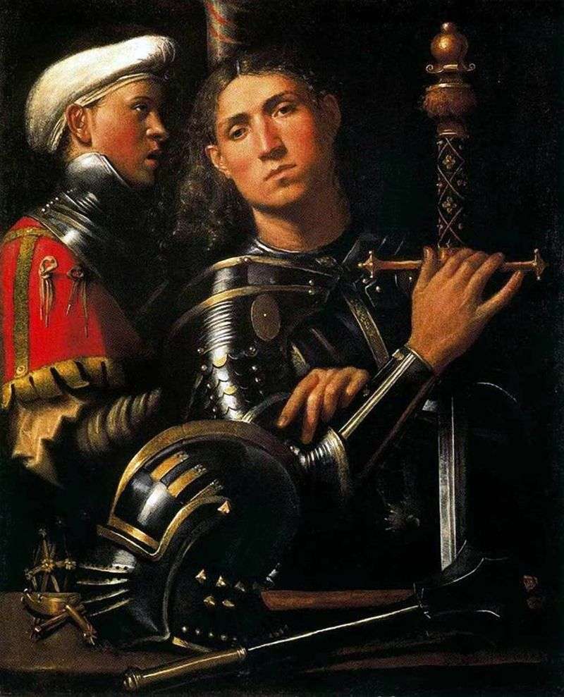 Warrior with his squire by Giorgione