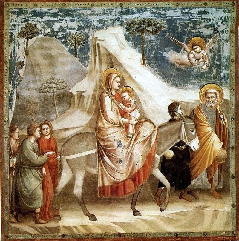 Escape to Egypt by Giotto