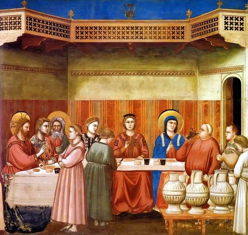 Marriage in Cana of Galilee by Giotto