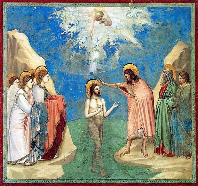 The Baptism of Christ by Giotto