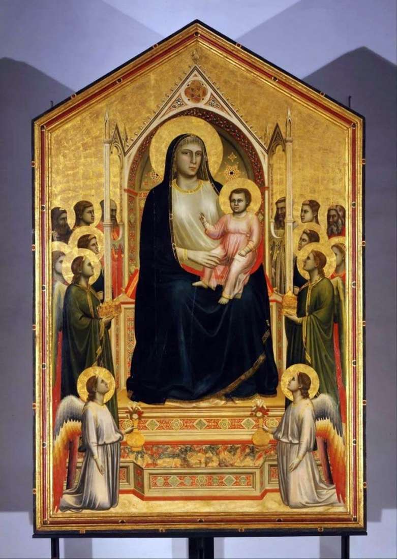 Madonna with Child and Angels (Madonna of Onisanti) by Giotto