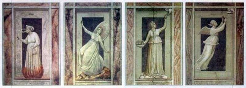 Defects and virtues by Giotto