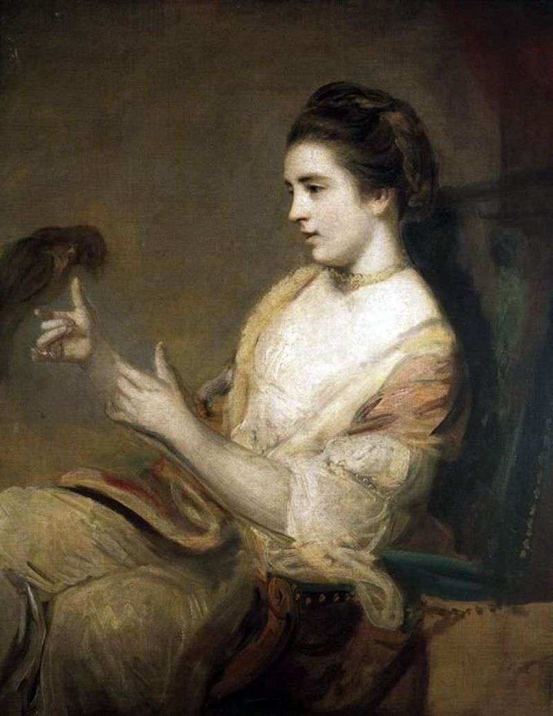 Kitty Fisher with a parrot by Reynolds Joshua