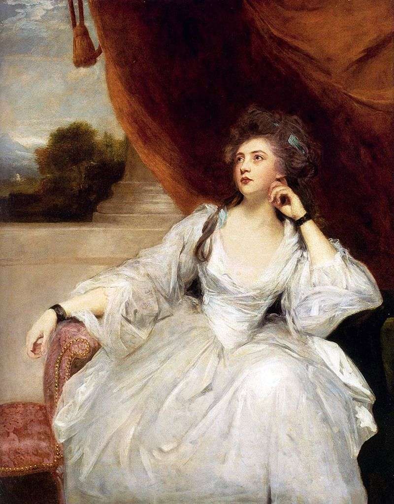 Portrait of Mrs. Stanhope by Reynolds Joshua