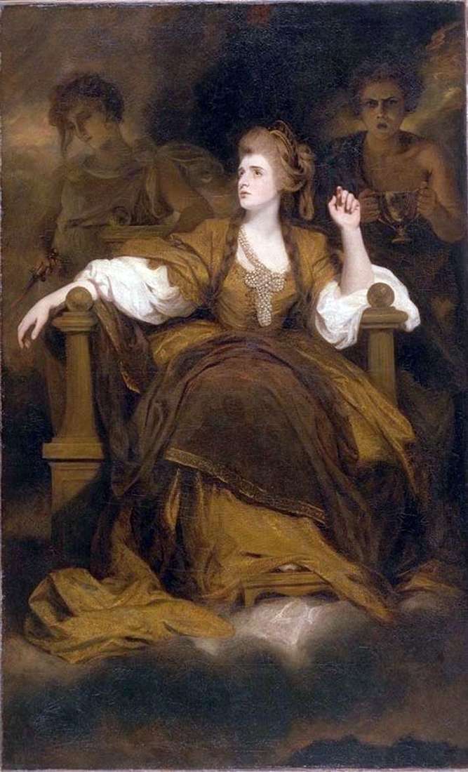 Sarah Siddons as a Muse of Tragedy by Reynolds Joshua