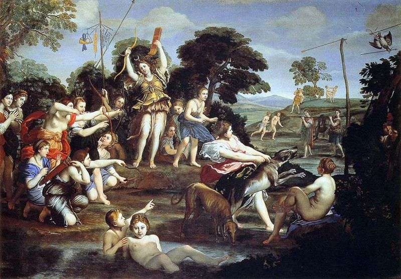 Hunting of Diana by Domenichino