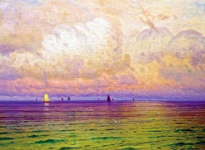 Sea. Sailboats by Nikolay Dubovsky