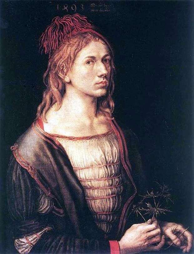Self portrait 1493 by Albrecht Durer