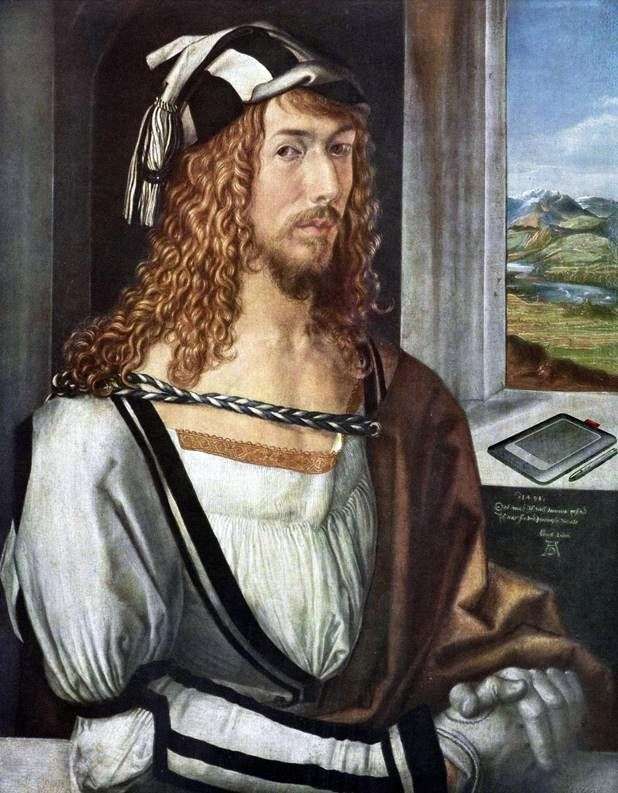 Self portrait at age 26 by Albrecht Durer