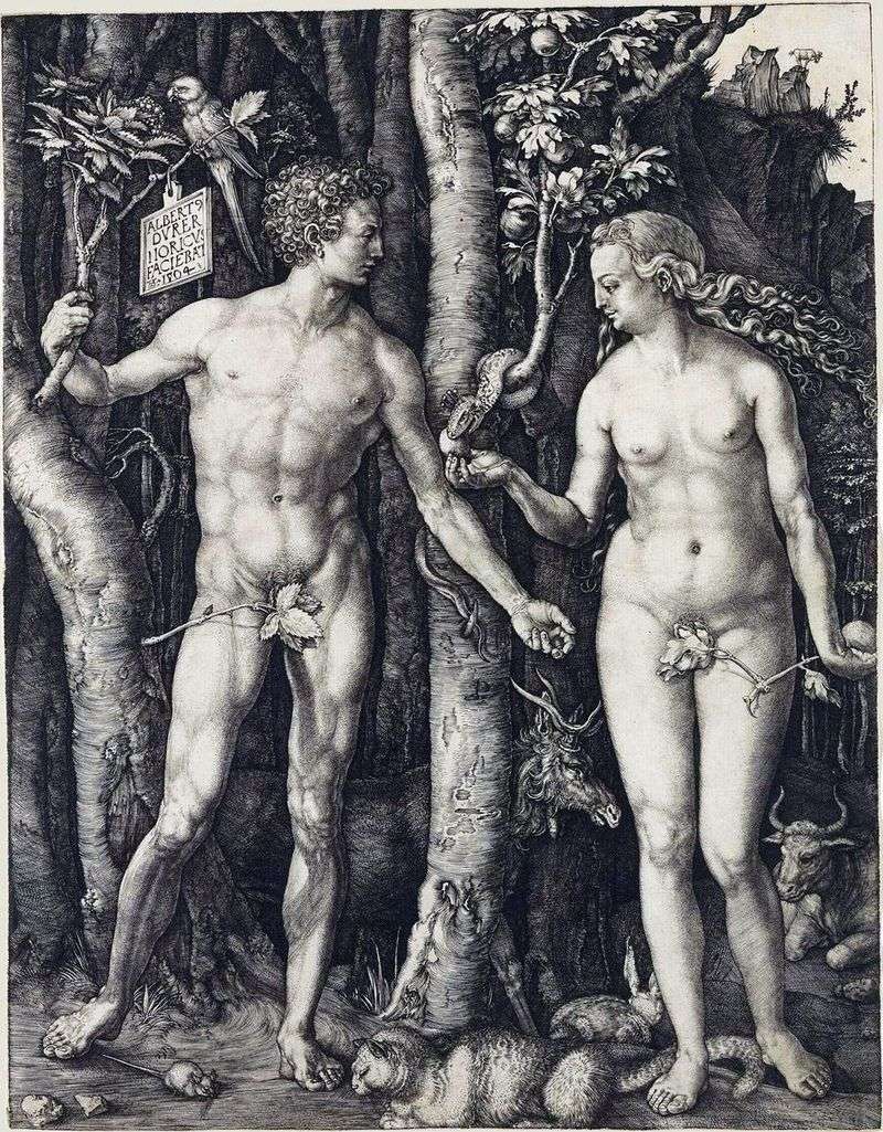 Adam and Eve (combined) by Albrecht Durer