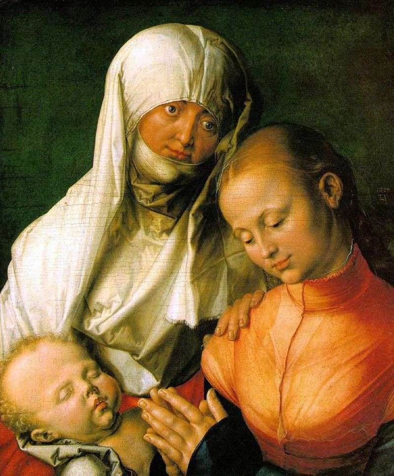 The Virgin Mary with the Child and Saint Anna by Albrecht Durer