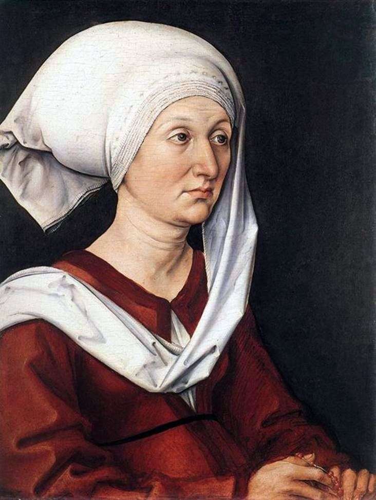 Portrait of Barbara Durer by Albrecht Durer