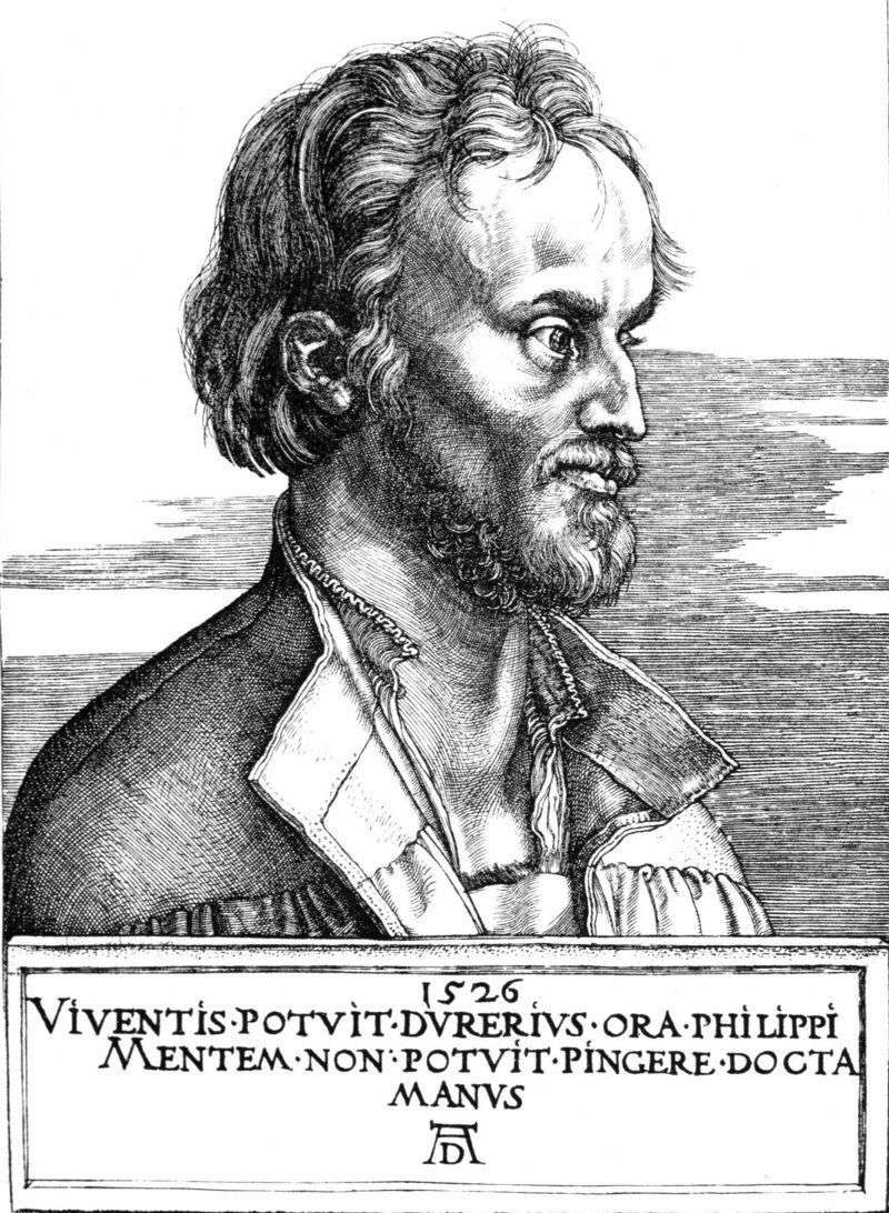 Portrait of Philip Melanchthon by Albrecht Durer