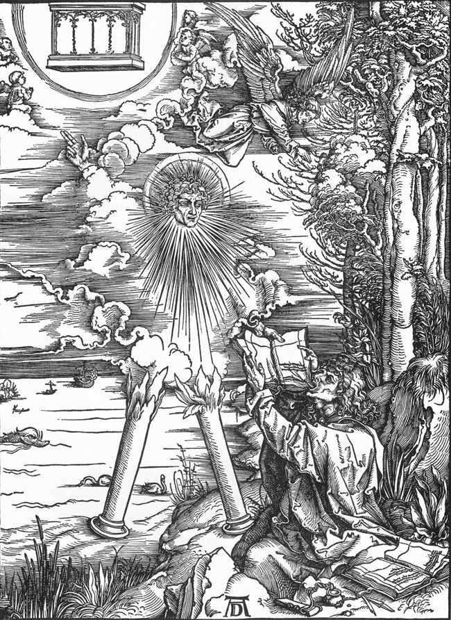 St. John receives the book of Revelations by Albrecht Durer