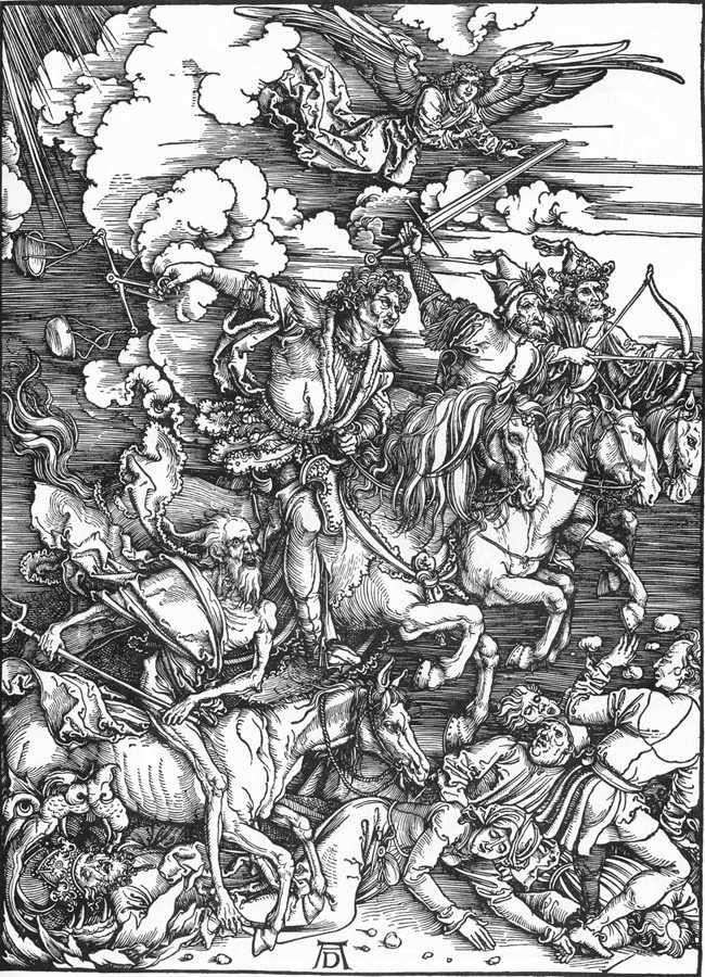 Four horsemen of the Apocalypse by Albrecht Durer