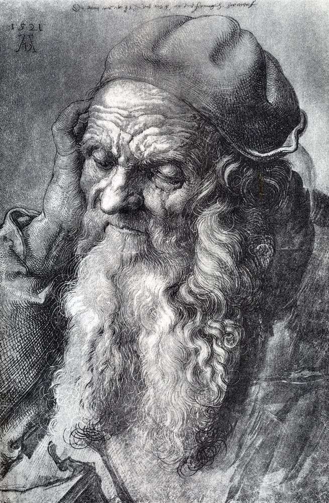 Etude 93 year old man by Albrecht Durer