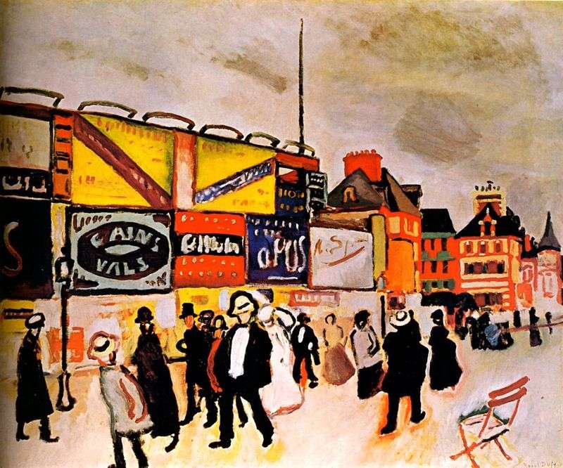 Posters in Trouville by Raoul Dufy