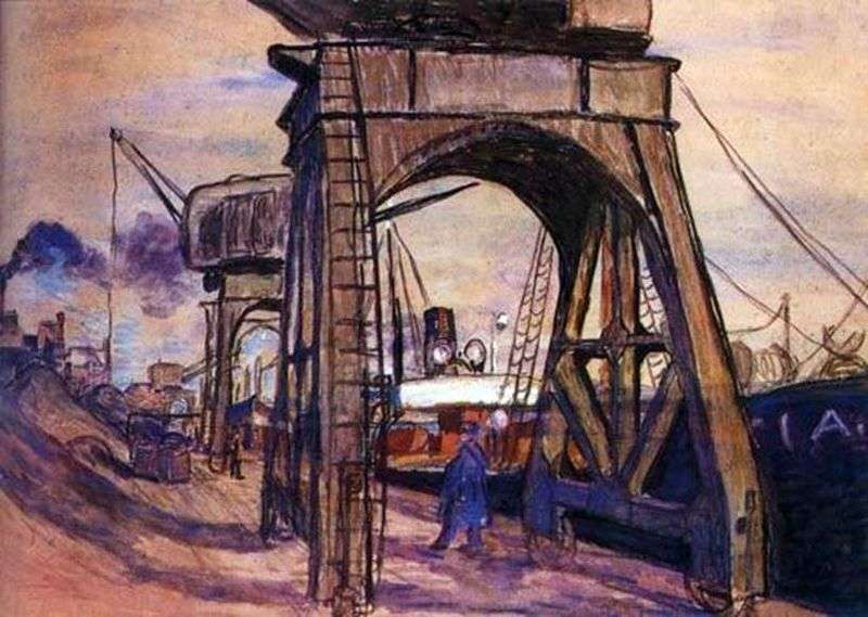 The pier in Colbert by Raul Dufy