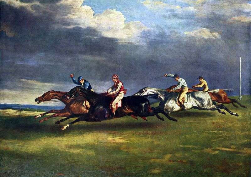 Derby in Epsom by Theodore Gericault