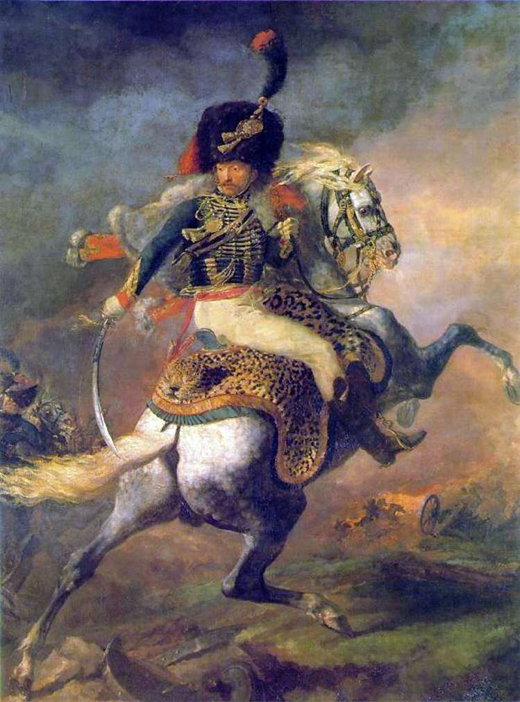 Officer of the horse rangers of the Imperial Guard, going on the attack by Theodore Gericault