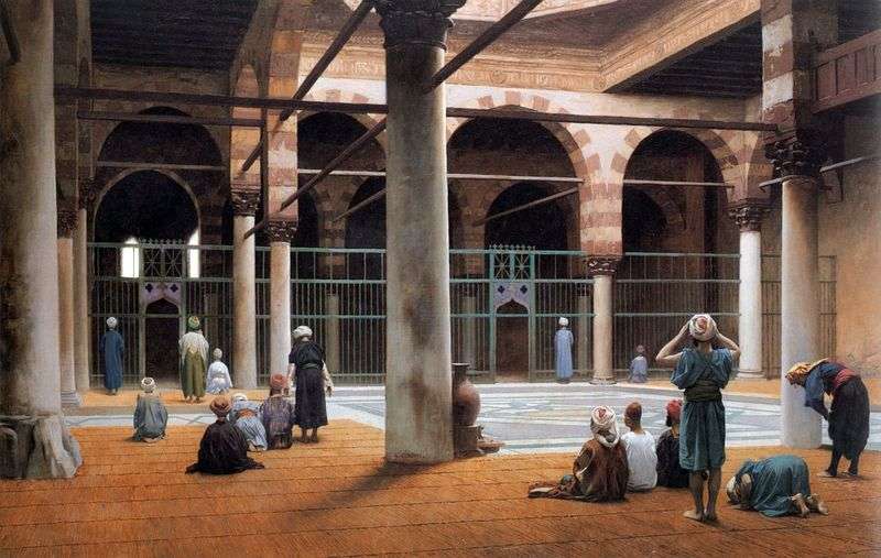 Interior of the Mosque by Jean Leon Jerome