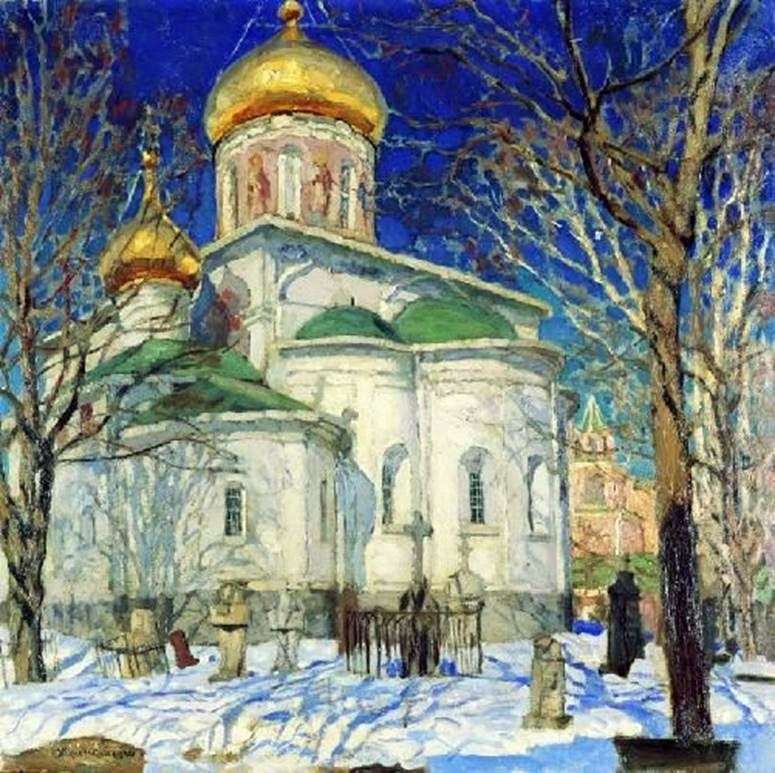 Church of the Nativity of the Virgin. Zvenigorod by Stanislav Zhukovsky
