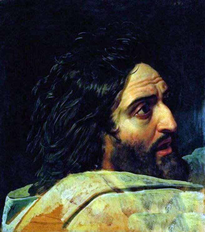 The image of John the Baptist. Fragment of the painting by Alexander Ivanov