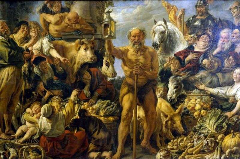 Diogenes, the seeker of man by Jacob Jordaens