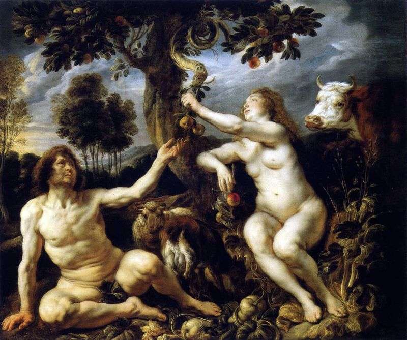 The Temptation of Adam and Eve by Jacob Jordaens